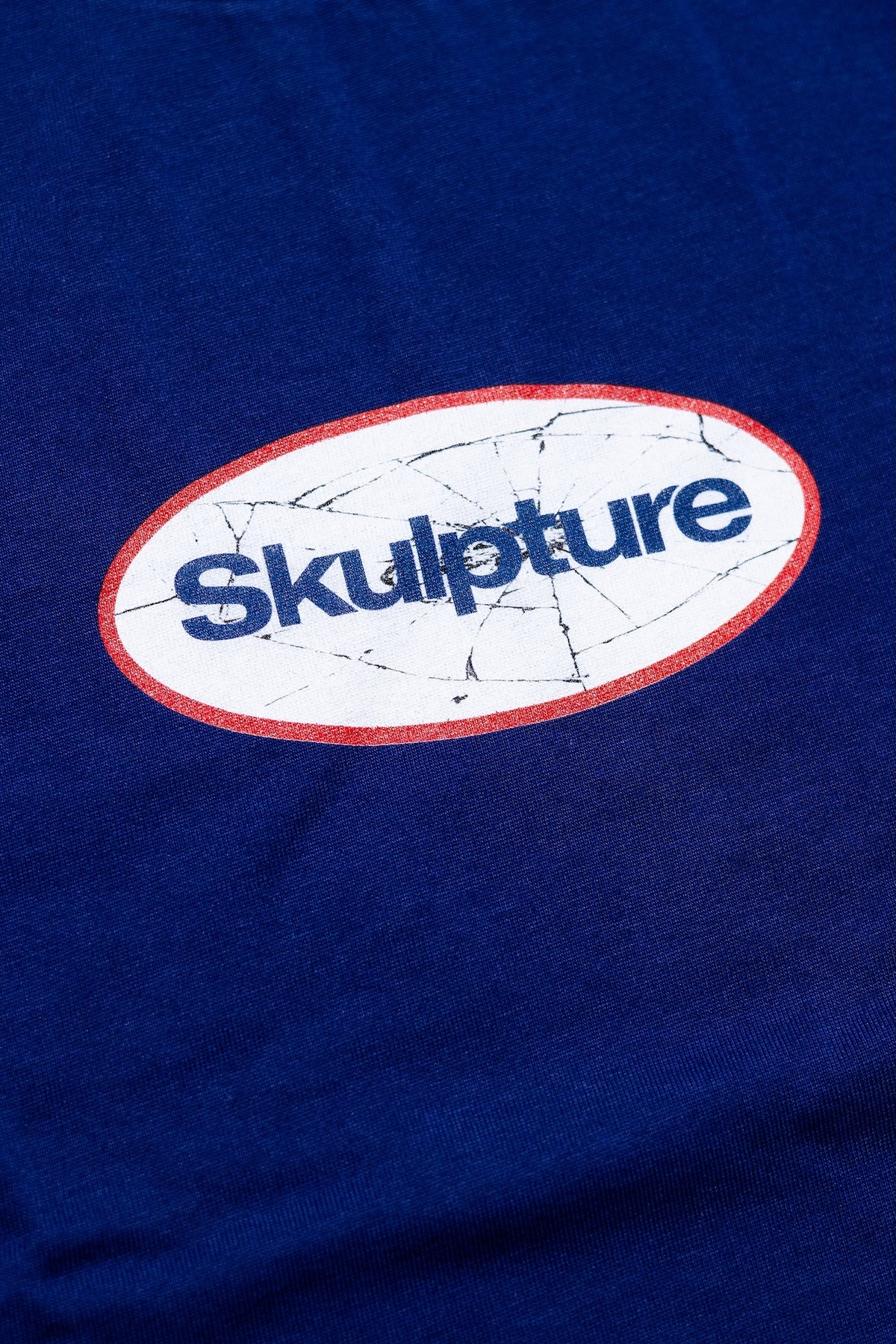 Shattered Mirror Tee, Indigo Blue
