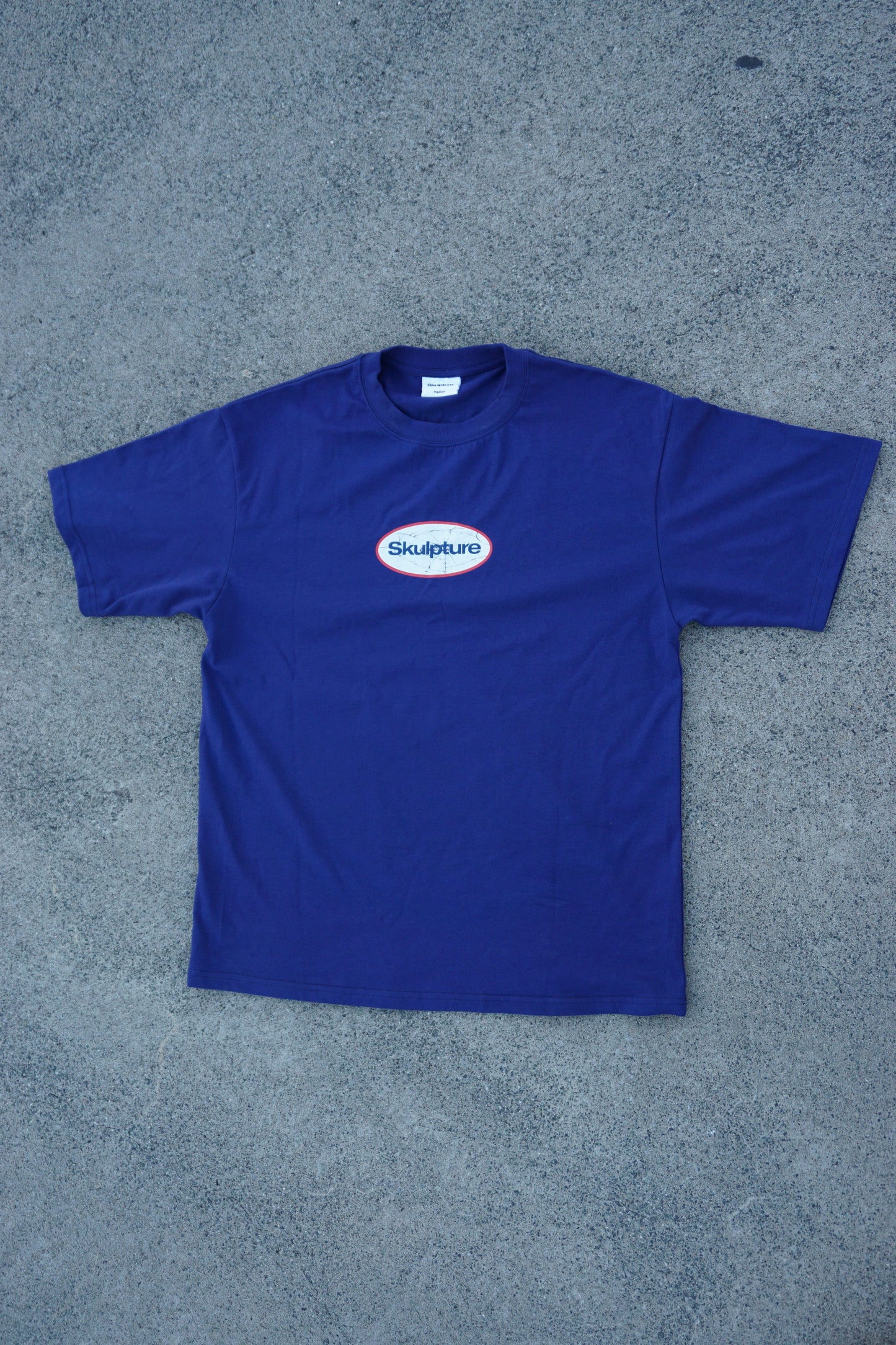 Shattered Mirror Tee, Indigo Blue