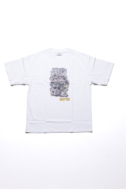 Money Bills Tee, White