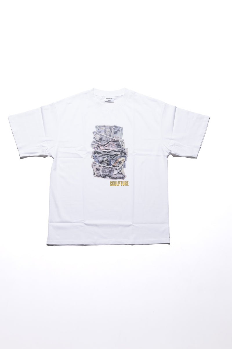 Money Bills Tee, White