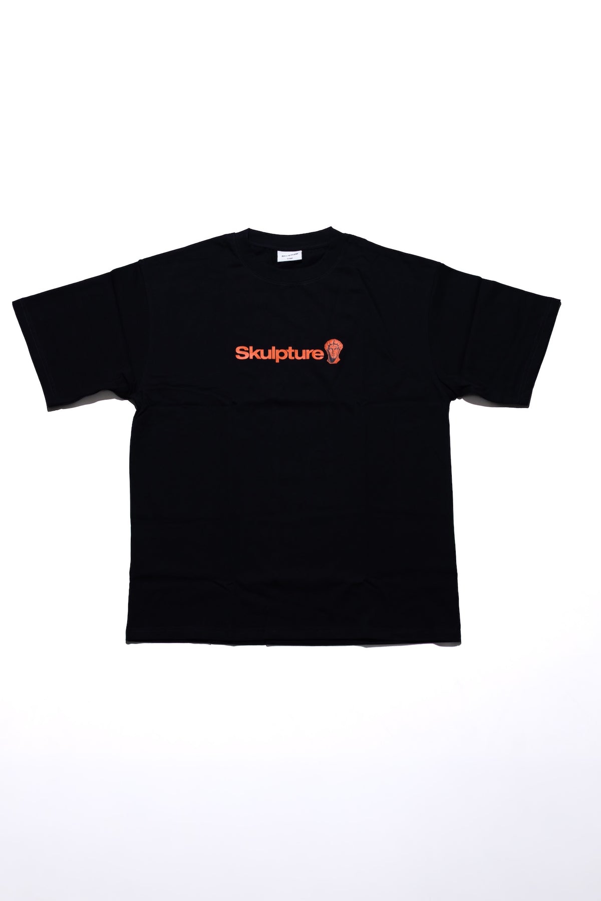 Orange Logo Tee, Black