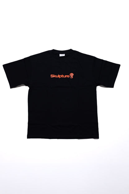 Orange Logo Tee, Black