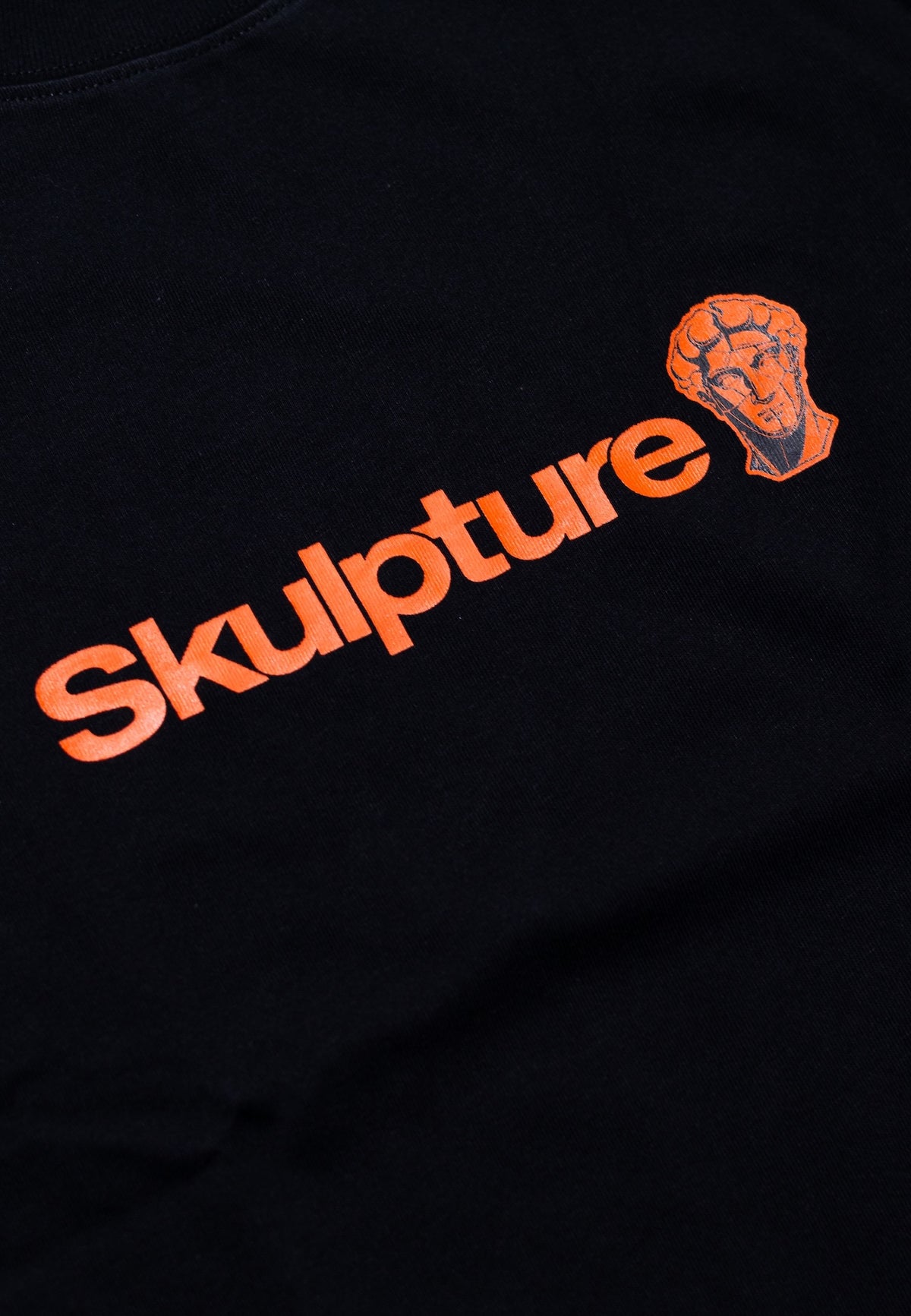 Orange Logo Tee, Black