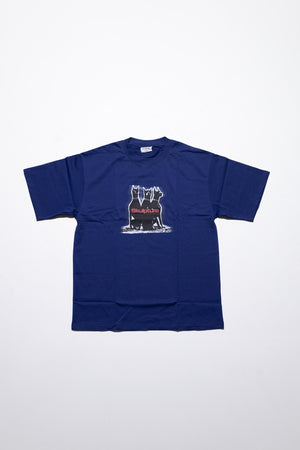 Doberman Dogs Tee, Indigo Blue