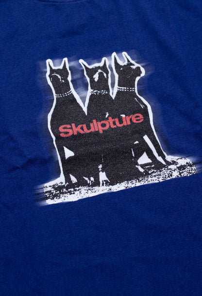 Doberman Dogs Tee, Indigo Blue