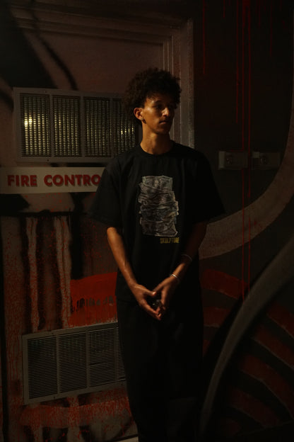 Money Bills Tee, Black