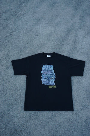 Money Bills Tee, Black