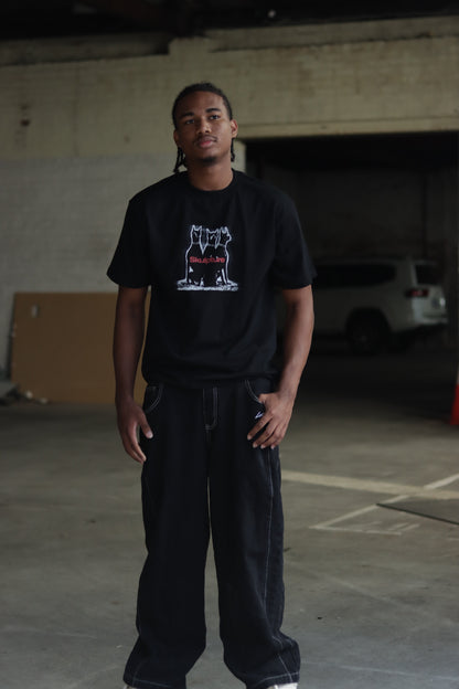 Dobermans Dog Tee, Black